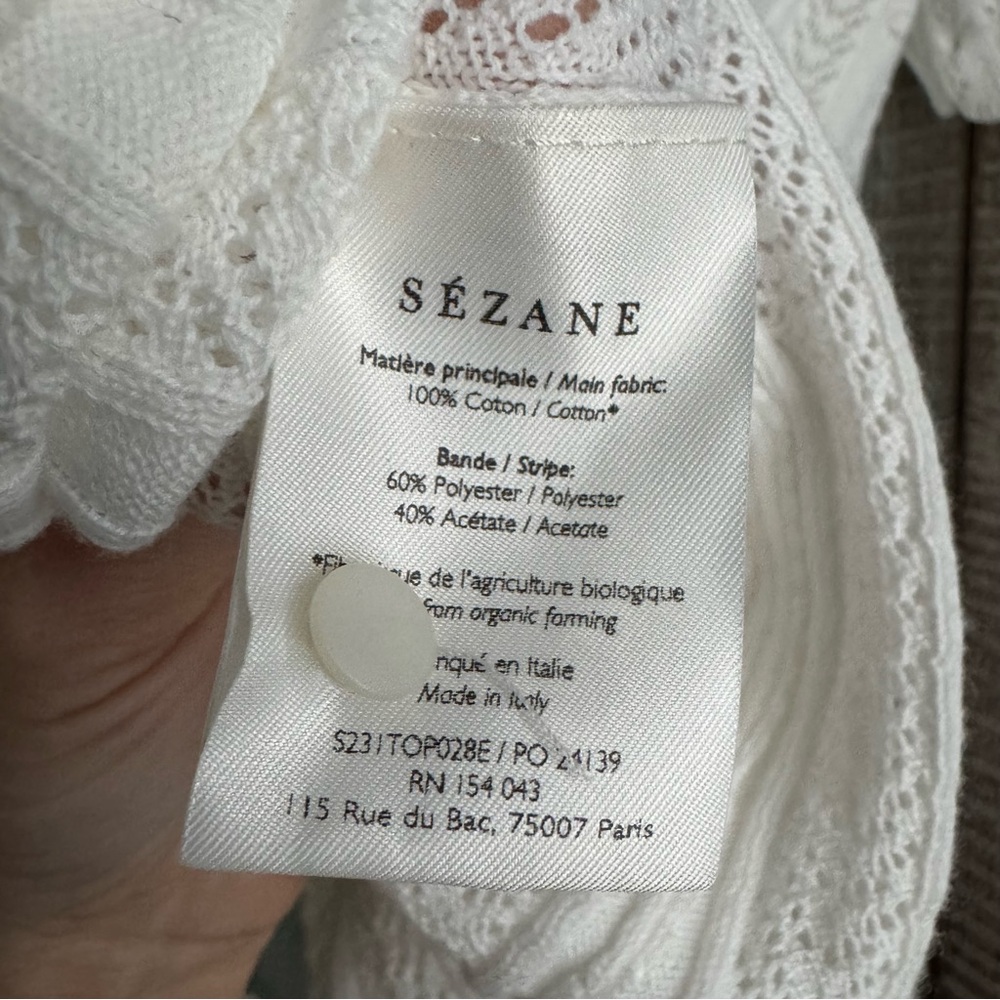 Sezane Davie Top in Ecru - Picture 4 of 7